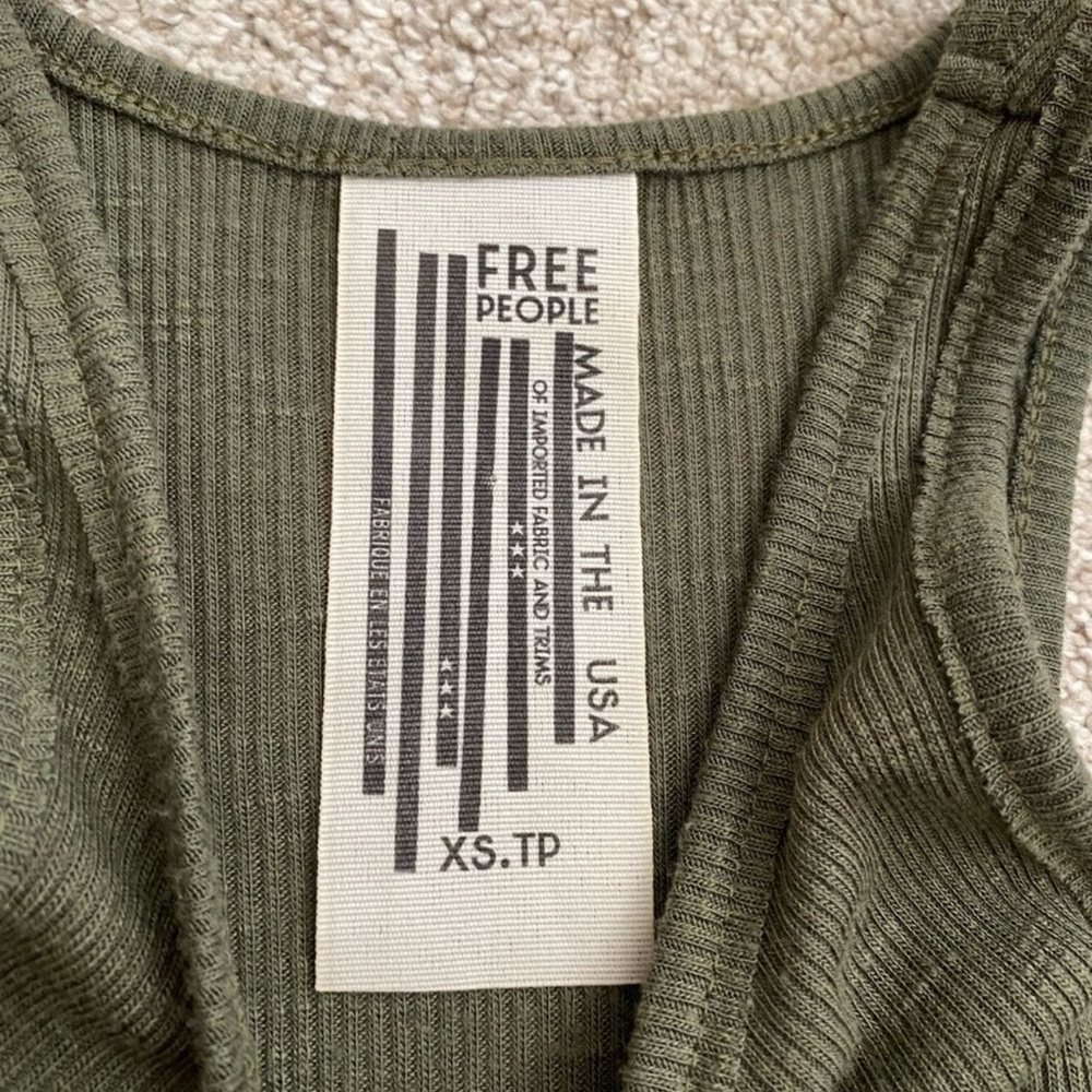 Free People Green Tank Top - Picture 4 of 4